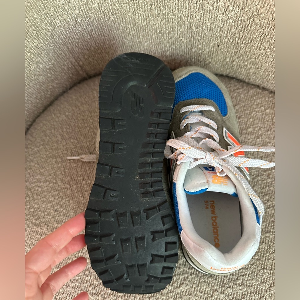 New Balance Kids' Blue and Orange Sneakers - Picture 4 of 5